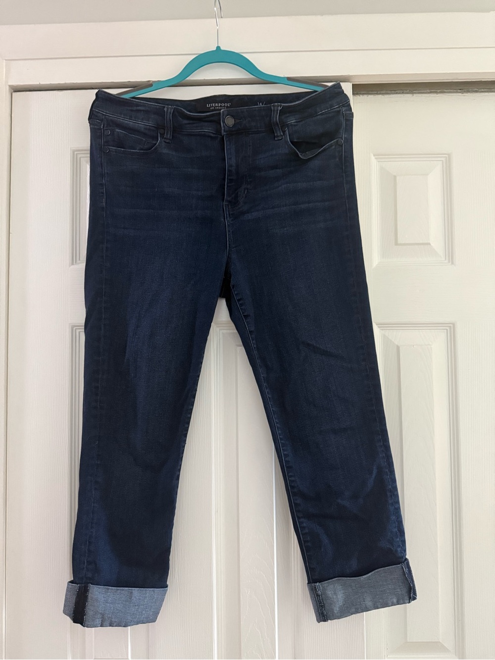 Liverpool Dark Blue Boyfriend Jeans